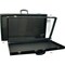 2 Black Glass Top Travel Jewelry Display Carrying Case